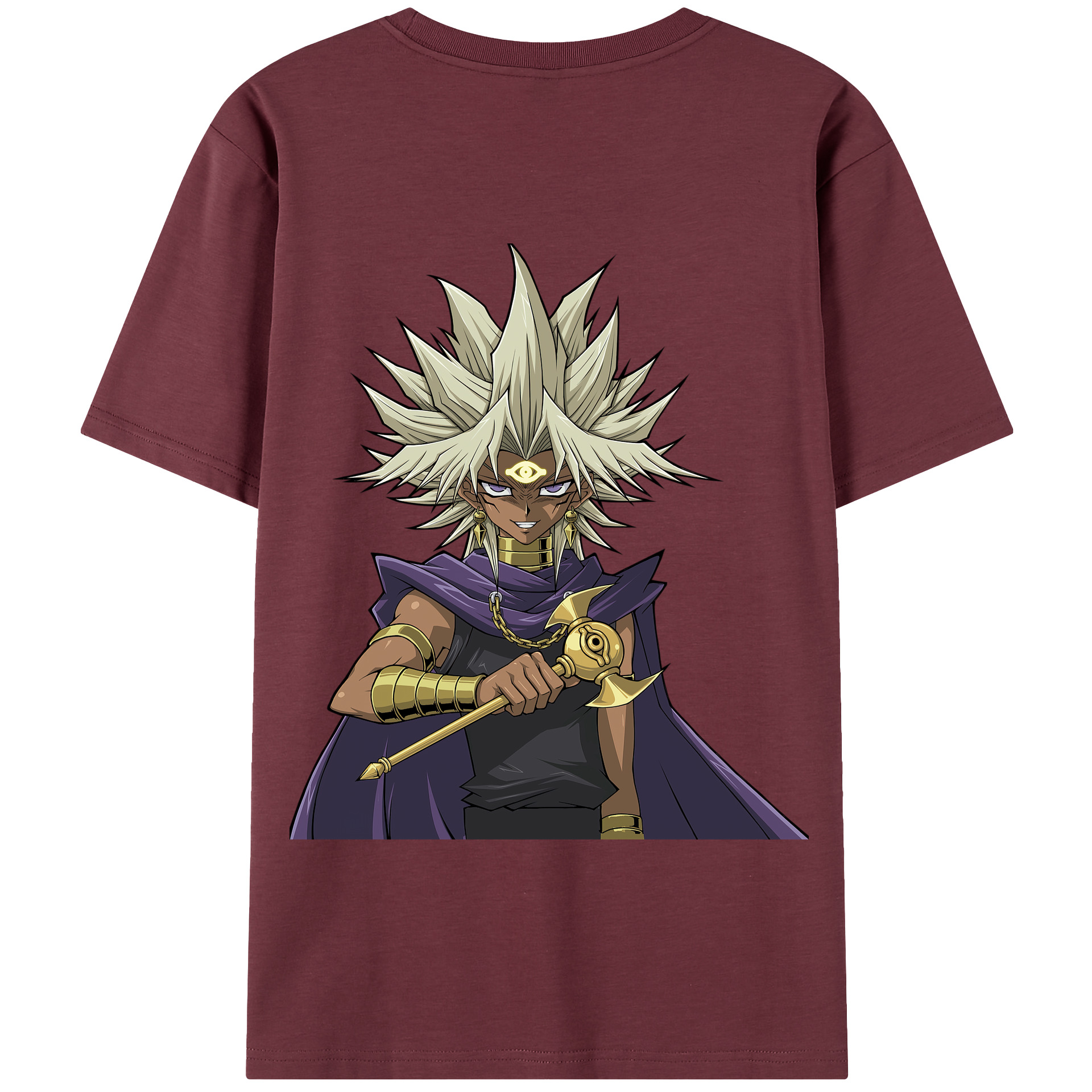 （画像用） 遊☆戯☆王 Yu-Gi-Oh! 綿100％半袖Tシャツ（背面プリント）
